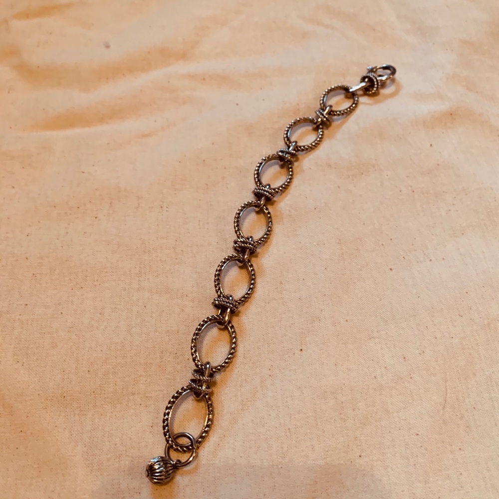 Silver chain bracelet